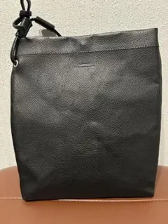美品 SLOW 黒レザーショルダーバッグ
