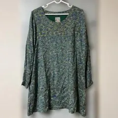 美品。TITICACA ペイズリー柄チュニックワンピース　インド製のサムネイル