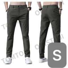 スポーツ ロングパンツ ダークグリーン S カジュアル メンズ