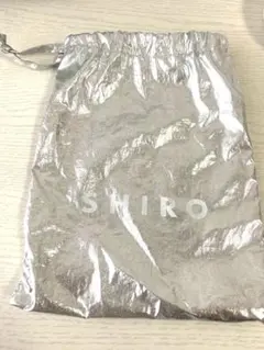 SHIRO 巾着 ショッパー シルバーのサムネイル