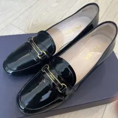 PRADA ブラック ローファーパンプス