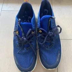 青いメッシュスニーカー