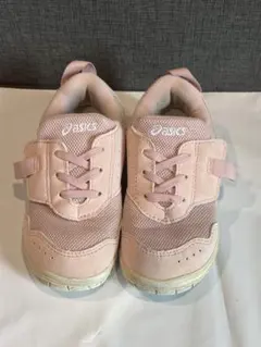 asics アシックス　ピンク　15.5㎝　マジックテープ　スニーカー　シューズ