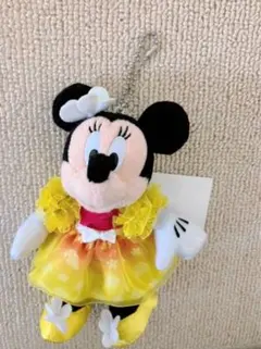 ミニーちゃん　ディズニーランド　ぬいぐるみバッジ