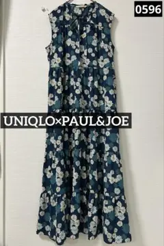0596 UNIQLO×PAUL&JOE ノースリーブティアードワンピース