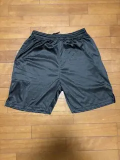 黒 ポリエステル ハーフパンツ