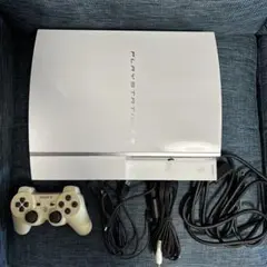 【動作品】PS3 初期型（40G）本体 ホワイト　コントローラ