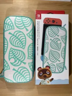 Nintendo Switch キャリングケース どうぶつの森　画面保護シート付