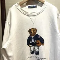 RALPH LAUREN ポロベア スウェット トレーナー　M オーバーサイズ