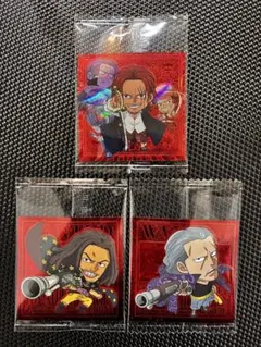 ワンピース　ウエハース　パラレル　全3種　コンプ　シャンクスp　ベックマンp