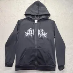 TRENDYS グレー　ジップパーカー　スウェット　y2k Sサイズ　グランジ