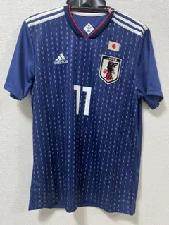 新品・未使用　adidas 日本代表ユニフォーム　ネイビー 11番 Oサイズ