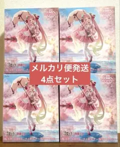 初音ミク 桜ミク AMP+フィギュア 桜ドレスver. 4個セット