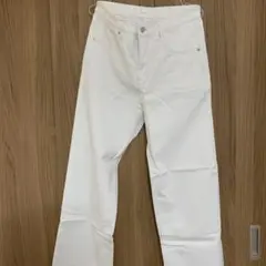 ホワイト ストレートデニム