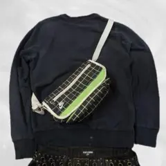 90s nike pattern one shoulder bag y2k