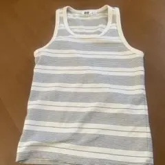 UNIQLO U ノースリーブ Tシャツ Mサイズ ストライプ