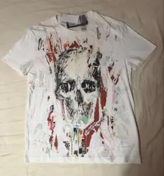 タグ付き_Alexander McQueen スカルプリント Tシャツ　2015