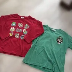 スーパーマリオ Tシャツと長袖Tシャツ 2枚セットのサムネイル