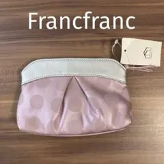 【新品未使用】Francfranc フランフラン　ドット柄　ポーチ