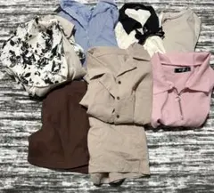 7点まとめ売り半袖長袖ワンピースミニパンツ