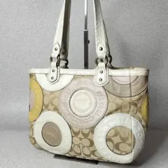 Coach Signature Patchwork Tote Bag Rare