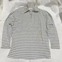 極希少 80s Y's ワイズ ハーフジップ ボーダー 長袖シャツ ヴィンテージのサムネイル