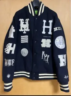【美品】HUF 20周年 スタジャン フルデコスタジャン 刺繍ロゴ デカロゴ M 楽天市場】ハフ HUF ジャケット メンズ 20 イヤー クラシック H