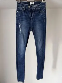 【GYDA】ダメージスキニーデニム XS