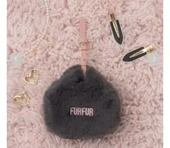 FURFUR エコファー ミニチャーム トートバッグ ファー グレー