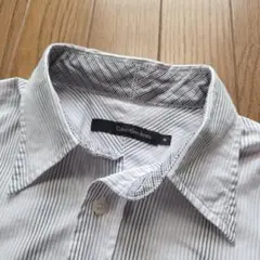 CALVIN KLEIN Jeans シャツ ストライプ ホワイト グレー