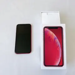 【美品】Apple iPhone XR (赤) 本体 箱付き