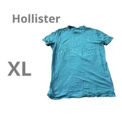 海外古着【Hollister 】　XL ターコイズ　Tシャツ