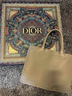 【難あり】クリスチャンディオール Dior ブックトート　ベージュ