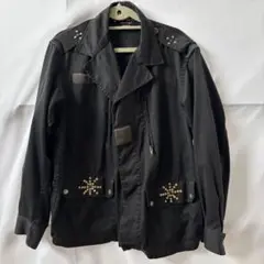vivace designスタッズ装飾付きブラック ジャケット　フランス製