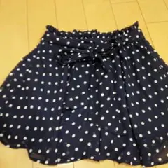 INGNI　水玉紺スカート