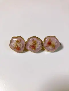ハンドメイド　ヘアクリップ