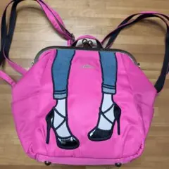 mis zapatos がま口 リュック ピンクのサムネイル