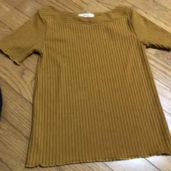値下げ！美品　アンデミュ　S 半袖　ブラウンのサムネイル