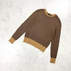 ラルフローレン ヘリンボーンニット ブラウン 茶 サイズS*HD1316