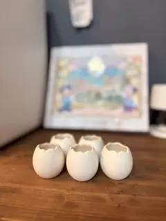 卵型 陶器製 小物入れ 5個セット