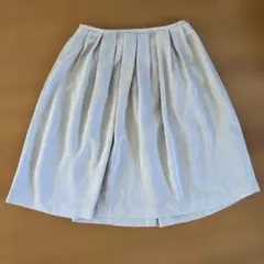 ELLE ホワイト プリーツスカート サイズ40