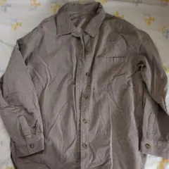 GU ベージュ コーデュロイ　シャツ Mサイズ