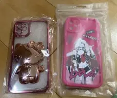 iPhone11ケース　ピンク　2組