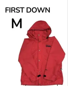 FIRST DOWN レッド ジャケット M マウンテンパーカー　メンズ　防風