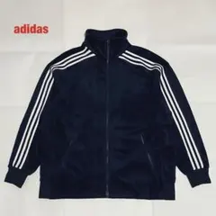【美品】adidas　アディダス　ベロアトラックジャケット　3本ライン