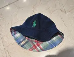 レア　Ralph Lauren チェック柄 バケットハット　ベビーキッズ