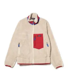 Patagonia レトロXクラシック　フリースジャケット ベージュ/レッド