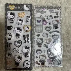 黒キティ　セット　平成ハッピーフォン　マシュマロシール