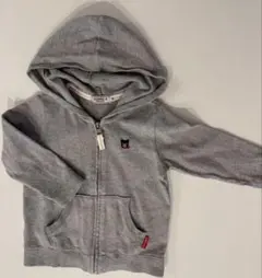 DOUBLE.B フード付き薄手パーカー 90サイズ グレー　ミキハウス
