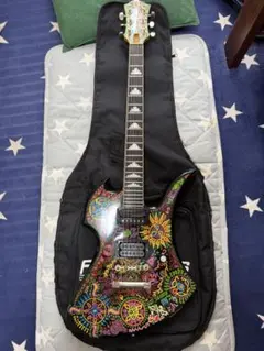 Fernandes フェルナンデス スルーネック風加工 サイケペイント hide